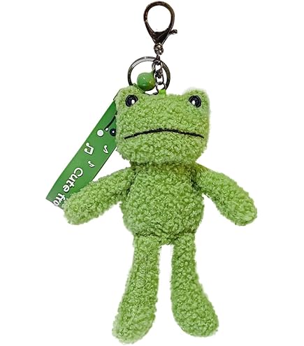 BCIULASL Cute Keychain Frog Plush Keychain Accessories Kawaii